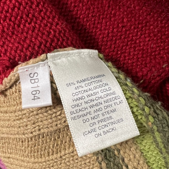 Vintage Susan Bristol knit sweater petite small multi colored button cardigan - Picture 10 of 10